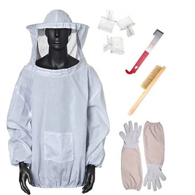 Combinaison apicole pratique avec voile fermé et outils de qualité supérieure