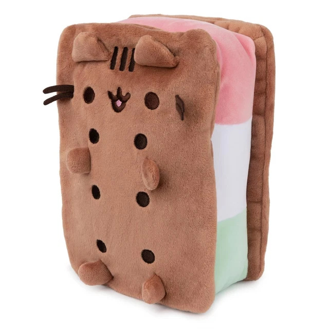 NEW PUSHEEN NEAPOLITAN Ice Cream Sandwich Kawaii Cat Foodie Plush Toy