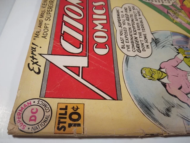 💥 Action Comics #275 Vg First Print 1961 Brainiac Lex Luthor Supergirl Superman 2