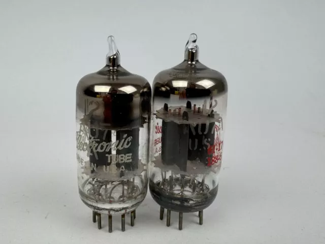 2x General Electric 12AU7 Röhre NOS ECC82 Vorstufe Röhrenverstärker neu