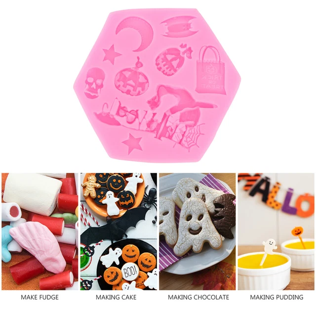 Stampo In Silicone Per Halloween - Forme Zucca, Pipistrello E Fantasma