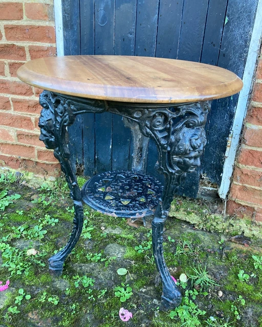 VINTAGE GASKELL & Chambers Cast Iron Pub Table £225.00 PicClick UK