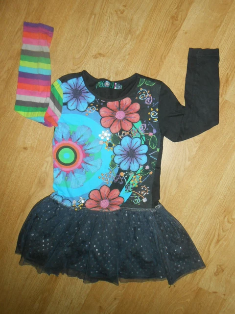 Haut Desigual Enfants – Volants – 100% Coton – Taille 12-14 – Neuf
