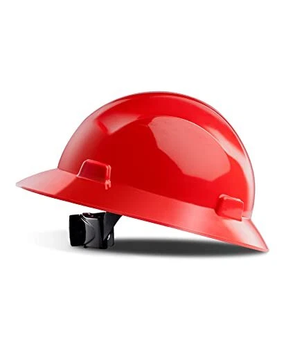 Full Brim Hard Hat - OSHA Approved with Adjustable Suspension & Class E, G & C