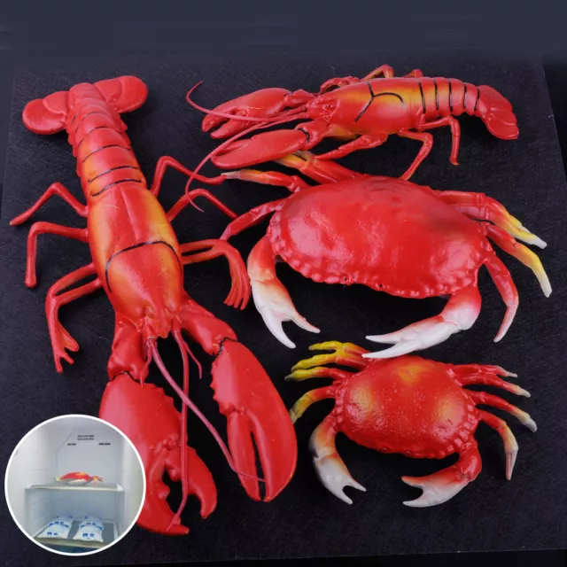 Fake Artificial Crab Lobster School Taxidermy Aquarium Ornament Deco Plastic lp