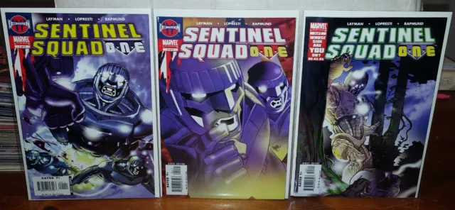Decimation M Sentinel  Squad One #1 #2 #3 House Of M Marvel Comics Lot Of 3
