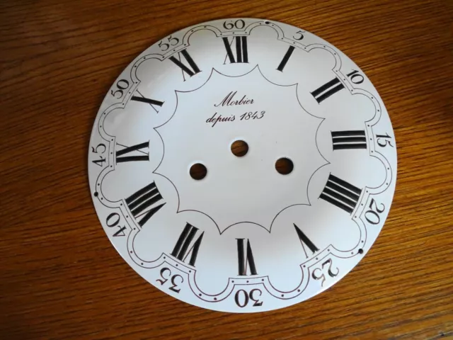 Dial Clock Comtoise Clock Enamelled Morbier From 1843 Dial Clock Comtoise Clock Enamelled Morbier From 1843