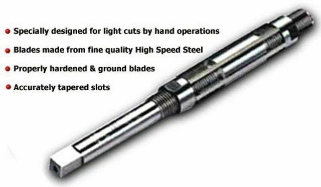 Expanding Adjustable Hand Reamer H5 - 17/32" - 19/32" / 13.5 - 15 Mm Hss