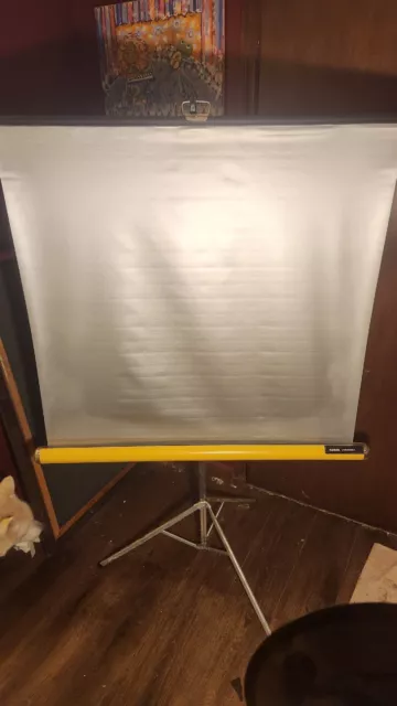 Vintage Knox Panorama 40” x 40” Portable Projection Screen