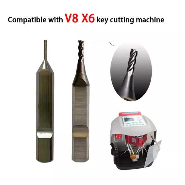 Key Cutter and Tracer Compatible With V8 X6 Key Duplicating Machine 2mm 1mm