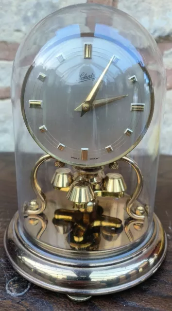 Pretty Vintage Schatz Torsion Clock - German Anniversary Mantel Clock 1970