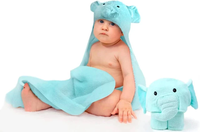 Toalla Bebe Recien Nacido-Capa de baño de algodón Suave y Absorbente-Toalla de b
