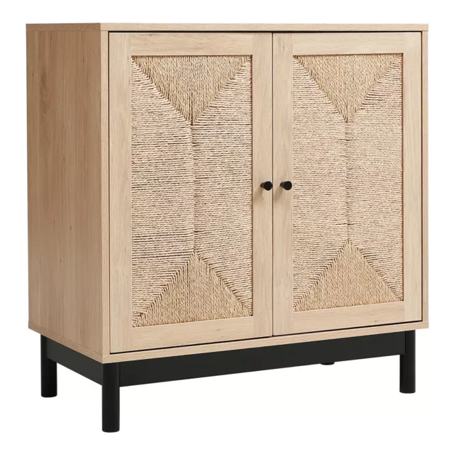 Modern Floor Standing Storage Cabinet Cupboard Sideboard with 2 Doors 2 Shelves