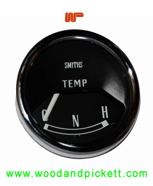 CLASSIC MINI Water Temperature Gauge CNH Black Face With Chrome Bezel