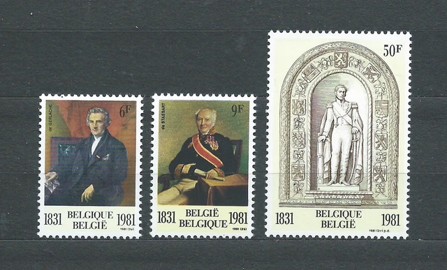 BELGIË BELGIQUE - 1981 YT 2001 à 2003 - TIMBRES NEUFS** MNH LUXE