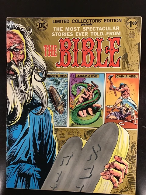 DC Limited Collector's Edition THE BIBLE Giant Size Comic Book July 1975 C-36 NM
