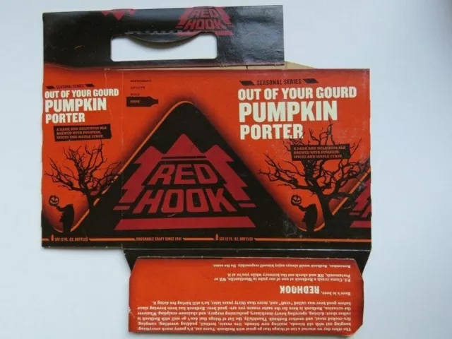 Beer Six pack Holder (6-pack) ~ REDHOOK Brewing Out of Your Gourd Pumpkin Porter