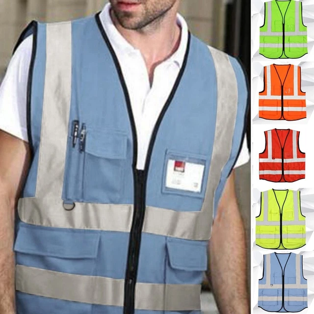 Gilet di sicurezza giubbotto 5 colori quattro tasche giacca riflettente catena nuovo hot