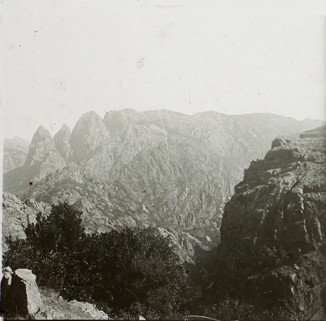 FRANCE CORSE c1930 Photo Vintage Plaque de verre V35L7n3