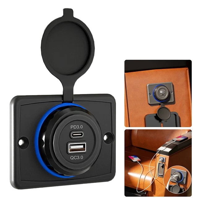 CAR CHARGER FAST Charging 30W ABS Car Accessories DC12V24V Mount