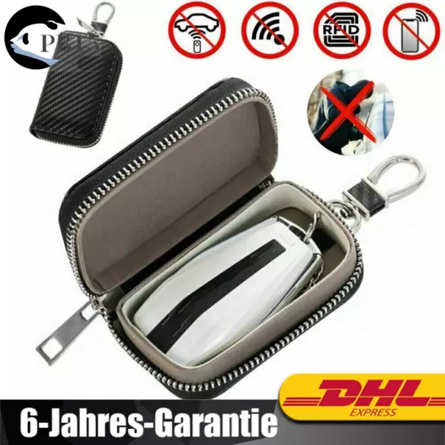 Auto Schlüssel Keyless Go Schutz RFID Signal  Funk Blocker Tasche Etui Hülle