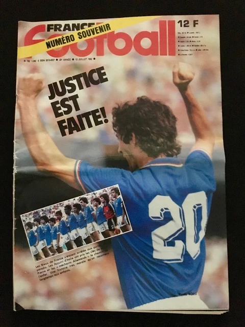 FOOTBALL BUT N° 1562 COUPE DU MONDE 1982 FRANCE AUTRICHE 1-0 + GENGHINI A L' ASSE EUR 14,99 - FR