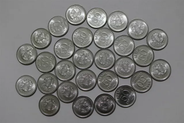 Brazil 50 Centavos 1986 Massive Lot B36 Zl13