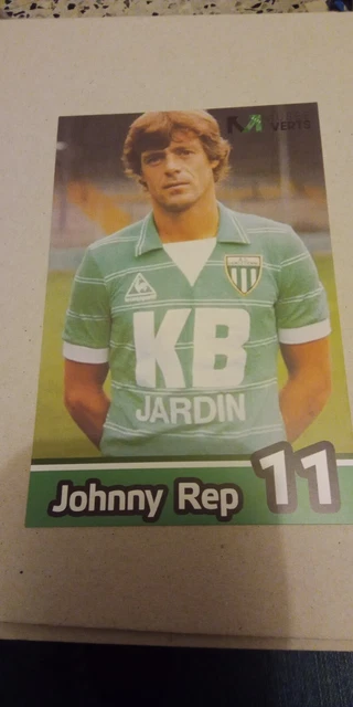 Carte De Collection ASSE - Musée Des Verts - Johnny Rep - Club Français Saint-Etienne