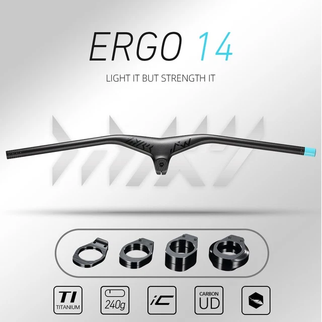 MTB Integrated Handlebar Carbon Rise 800mm -17° XC Bike Handlebar T1000 Flat Bar