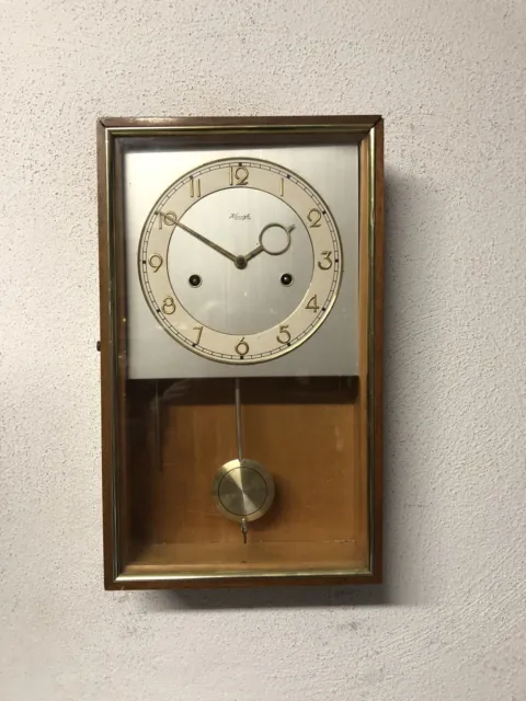 Antico orologio a Pendolo  Kienzle Cassa In Legno  Con Chiave