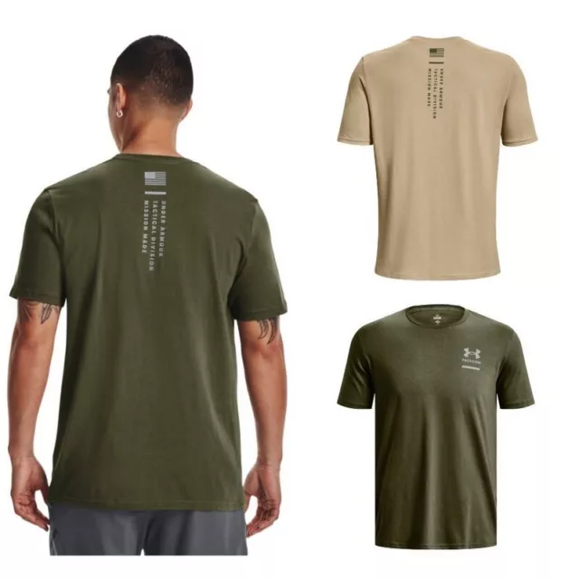UNDER ARMOUR 1382202 Mens Athletic UA Tac Freedom Spine T-Shirt