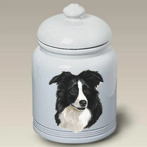Border Collie Ceramic Treat Jar LP 45030