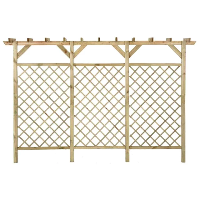 PERGOLA RANKGITTER SPALIER Rankhilfe Holz Gitterzaun Sichtschutz EUR