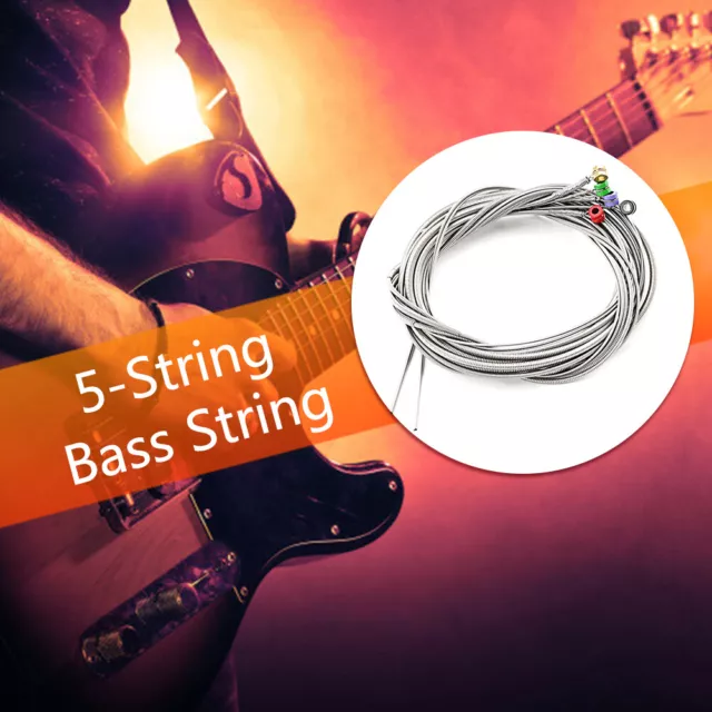 fr Professional Guitar String Silver Electric Bass Strings Gift for Guitar Begin 3