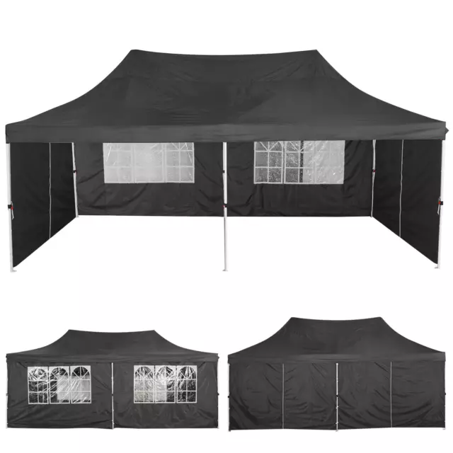Partyzelt Pavillon 3x6m/3x4m Pop Up Gartenzelt Gartenpavillon Festzelt Gazebo DE