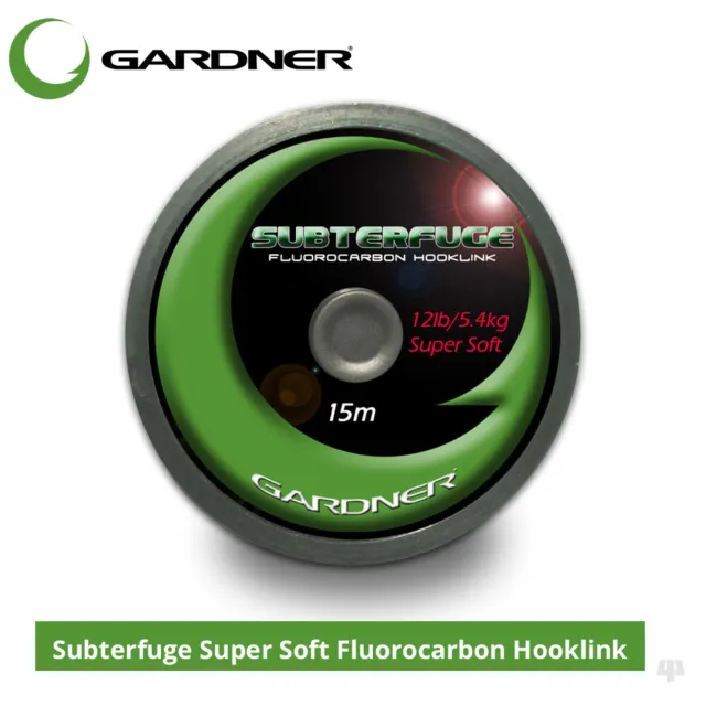 Gardner Tackle Subterfuge Super Soft Fluorocarbon Hooklink - Carp Fishing Line