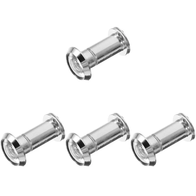 4 un. Cubierta de mirilla visor de puerta con visor de mirilla de acero inoxidable para puerta delantera