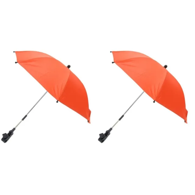 2x Pushchair Umbrella Clamp Baby Stroller Umbrella Pram Shade