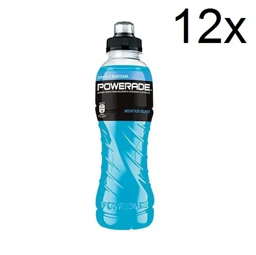 12x Powerade Frutti di bosco Bevanda energetica Energiegetränk wilde Beeren 50cl