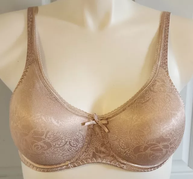 BEAUTY BY BALI B543 Smoothing Full Coverage Bra Unlined Underwire Beige 42D  $19.50 - PicClick
