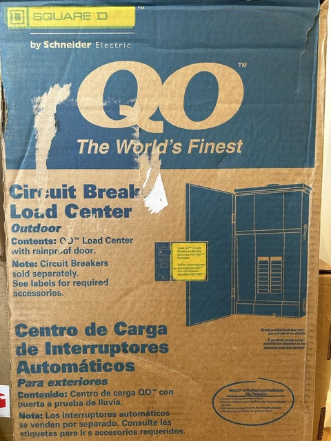 SQUARE D QO1816M200FTRB Load Center,200A,CB,1 Phase,8 Spaces