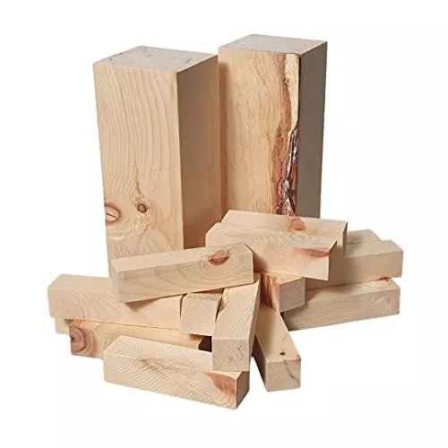 Legno di pino cembro 18 pezzi blocchi di legno – legno di cembro ramato (w6j)
