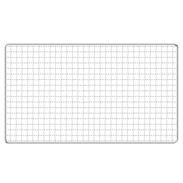 Griglia Barbecue Acciaio Inox - Rete Fori Quadrati, 44x26cm, Per Cottura Uniforme - Foto 6