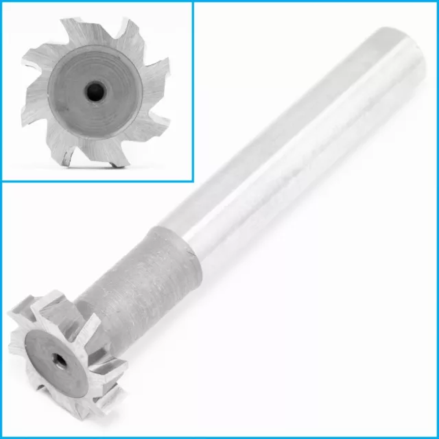 22mm x 5mm HSS 8 Flute T-Slot Milling Cutter Mill End Metalworking Drilling Tool
