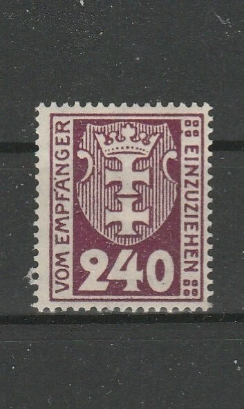 Danzig  P  9  * mit Falzrest