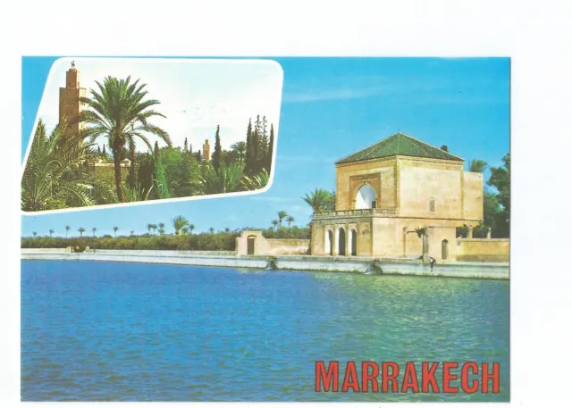 Maroc , Marrakech , Pavillon De La Menara , La Koutoubia , Vue Panoramique
