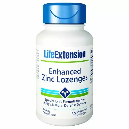 Enhanced Zinc Lozenges 30 Lozenges By Life Extension