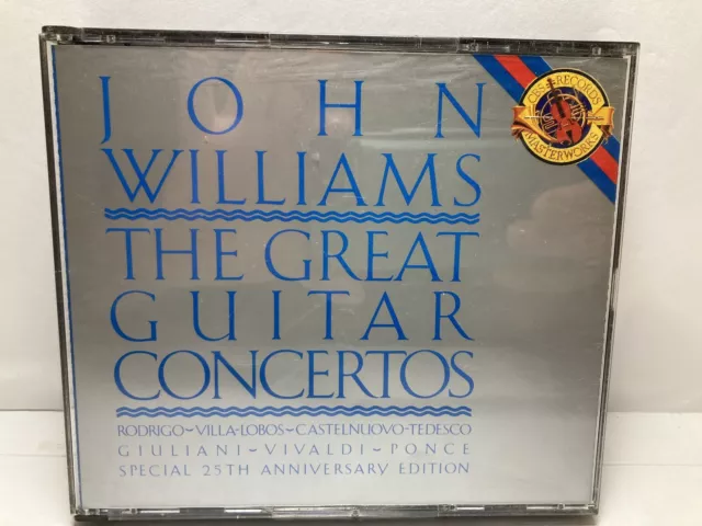 John Williams ‎– The Great Guitar Concertos / CD / 2-Disc / (Crack on case)