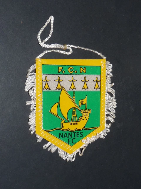 FC NANTES GRAND fanion vintage double face pennant banderin wimpel football EUR 35,90 - FR
