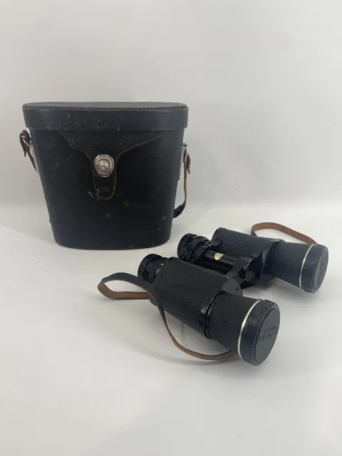 Vintage ASAHI Pentax Prism Binoculars Coated Optics 7x35 Field 6.5 - Japan